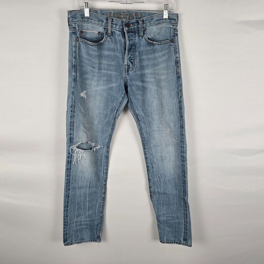 American Eagle Jeans Men's 30 x 30 Blue Slim Made to Last Button Fly